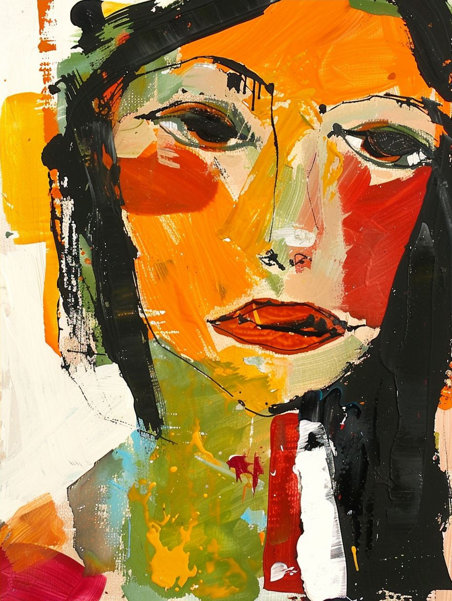 Abstract Expressionist Fragmented Portrait - Image 4