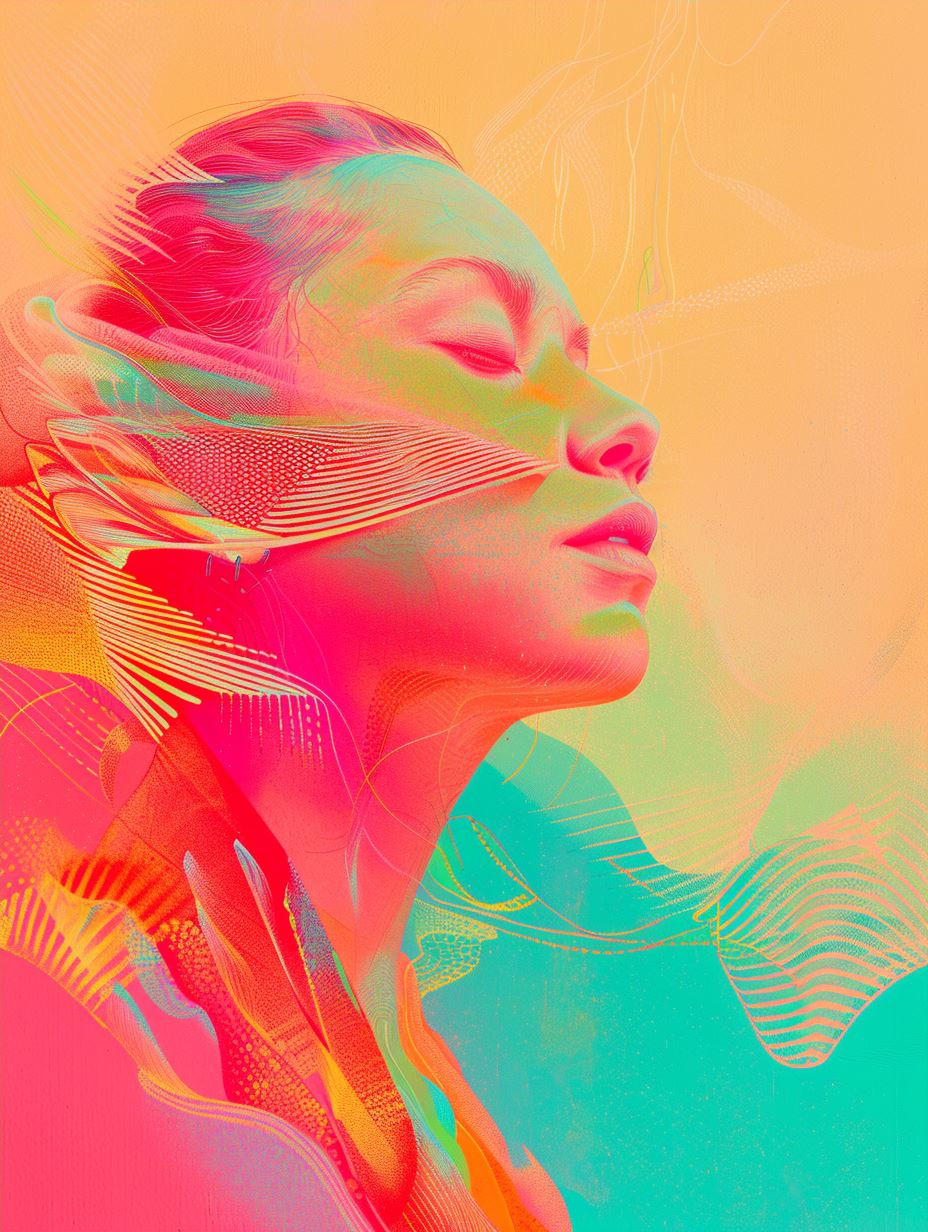 Neon Ethereal Floral Portraits - Image 4
