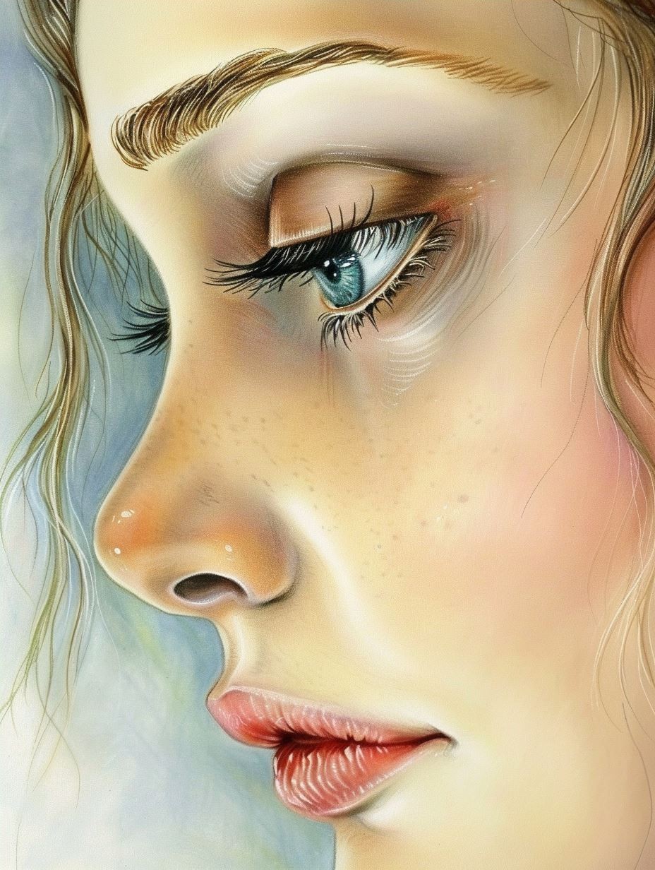 Sun-Kissed Freckled Portrait Study - Image 4