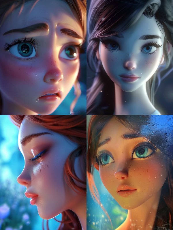 Ethereal Digital Portraiture of Emotion