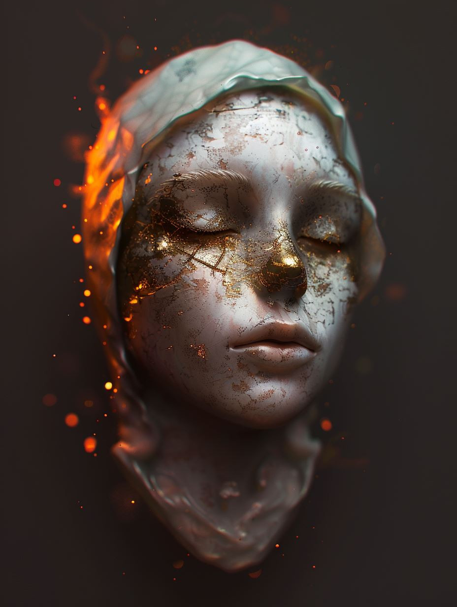 Ember Eyes Dark Fantasy Portrait - Image 4