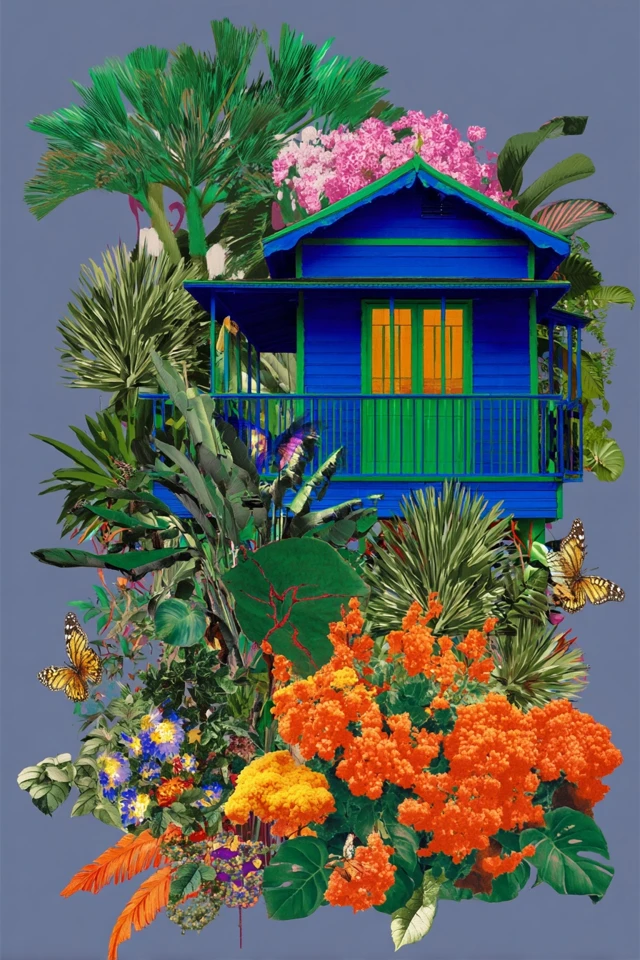 Floral Surrealism Collage - Image 6