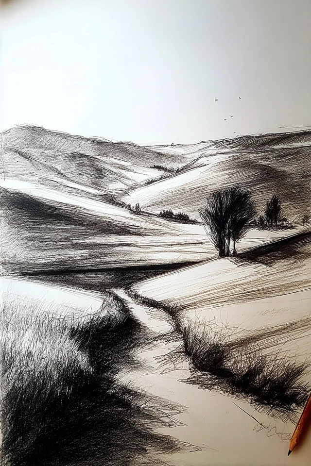 Shadows and Soul: Charcoal Art Studies - Image 2
