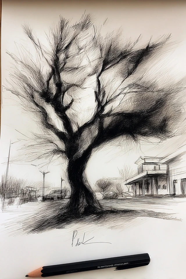 Shadows and Soul: Charcoal Art Studies - Image 5