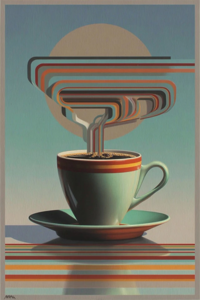 Geometric Surrealism Quadriptych - Image 4