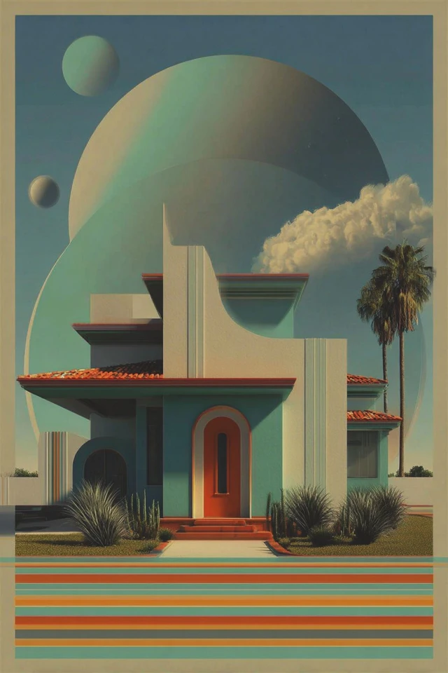 Geometric Surrealism Quadriptych - Image 6