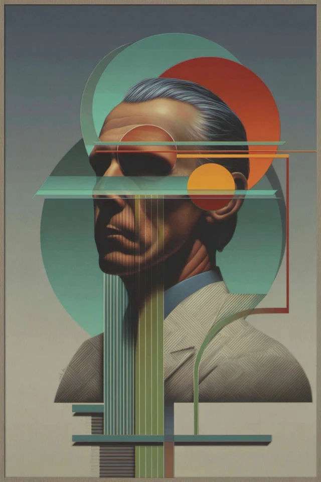 Geometric Surrealism Quadriptych - Image 1