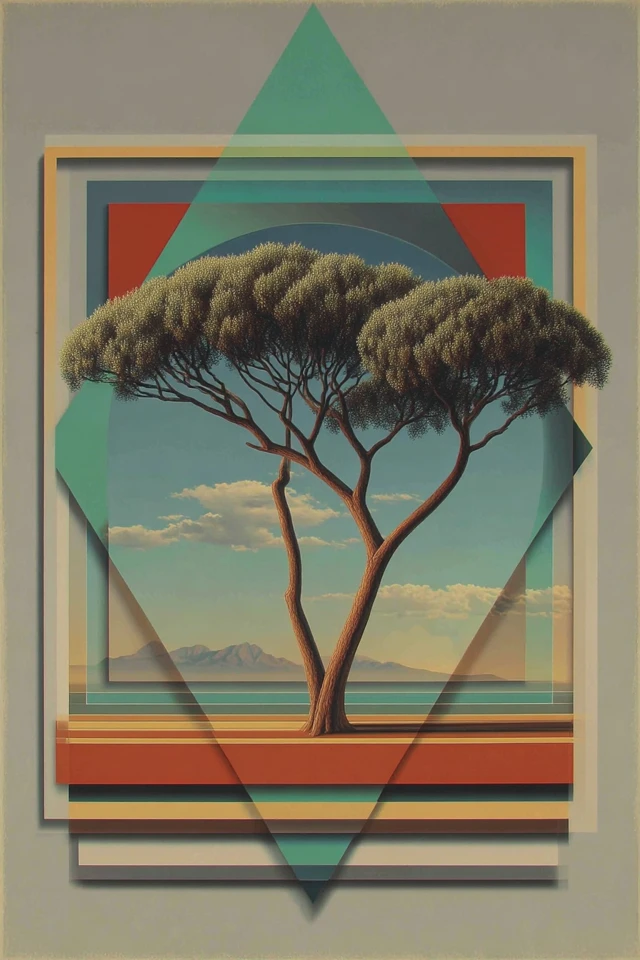 Geometric Surrealism Quadriptych - Image 5