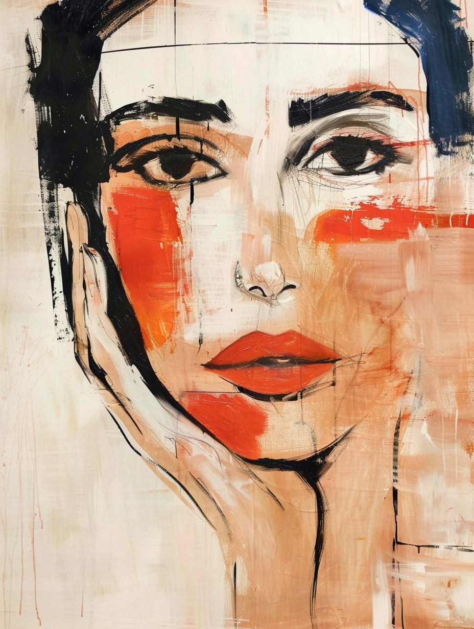 Ethereal Brushstroke Portrait - Image 2