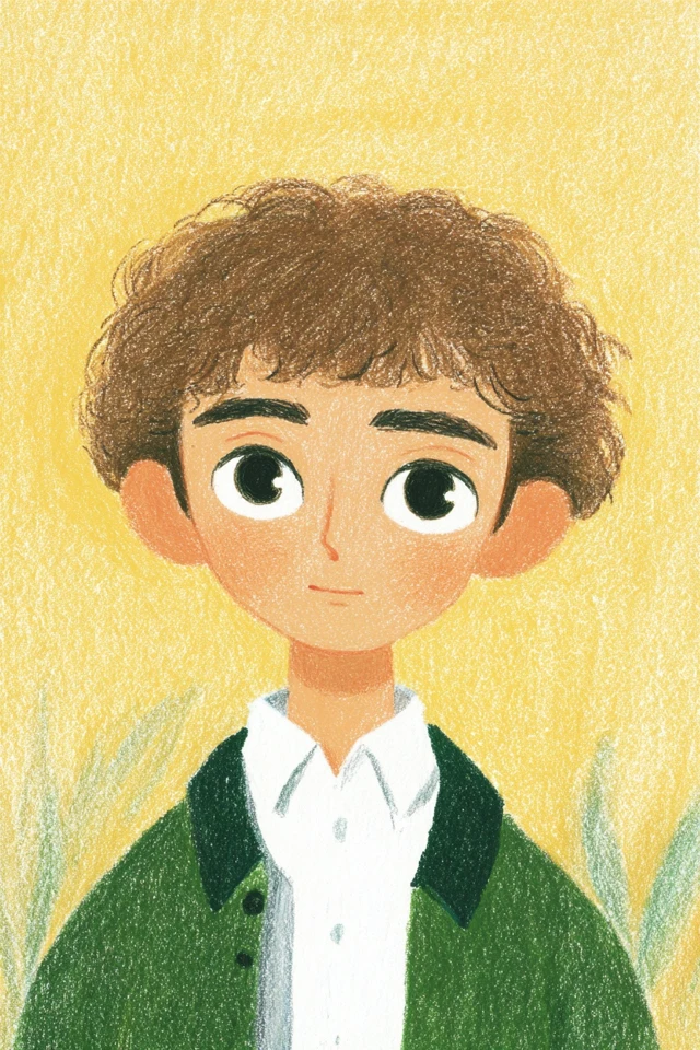 Golden Hour Pastel Portrait - Image 1