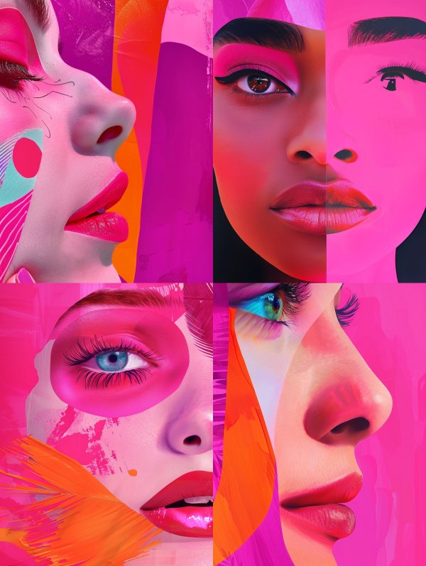 Neon Dreams: A Fusion of Color