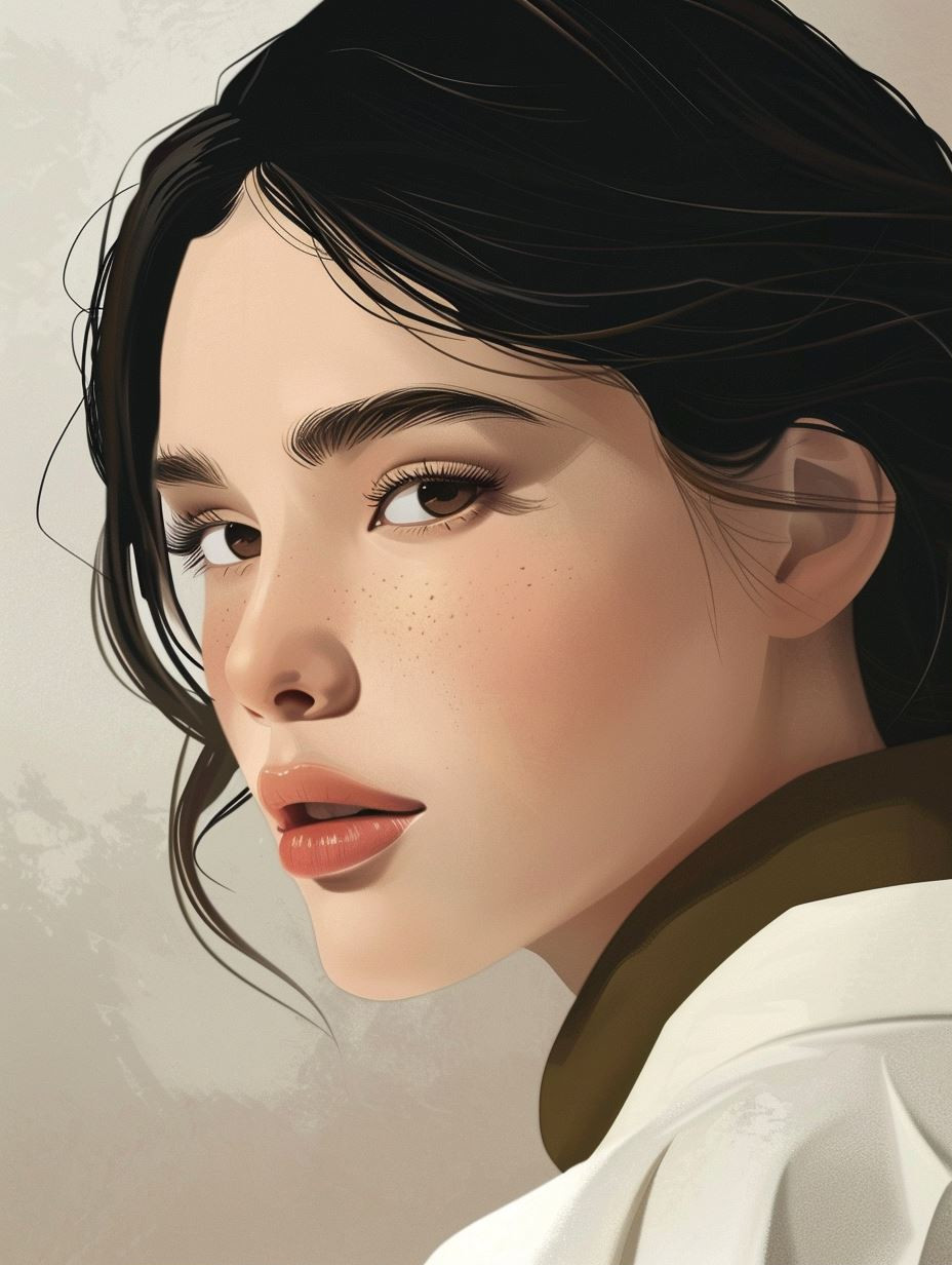 Elegant Digital Portrait Studies - Image 1