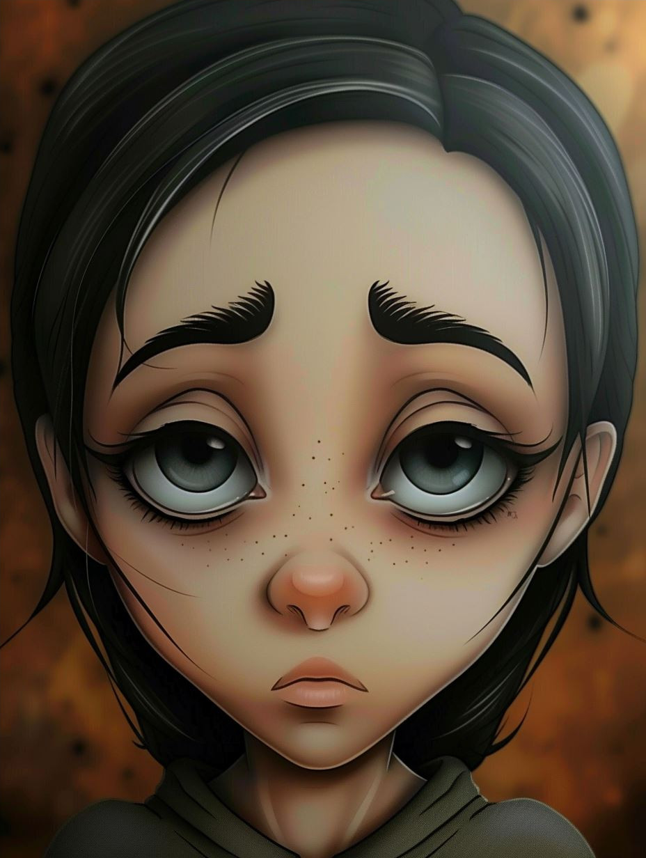 Soulful Gazes: Digital Portrait Collection - Image 4