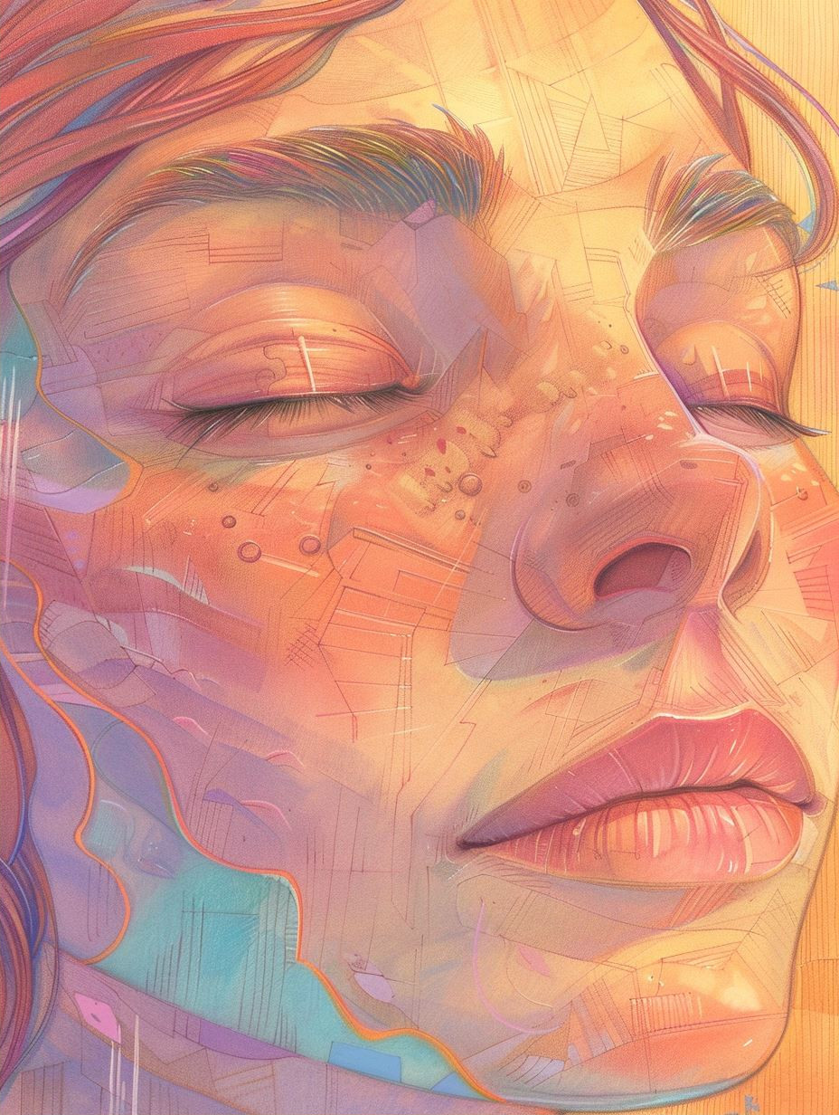 Prismatic Pastel Portrait Studies - Image 2