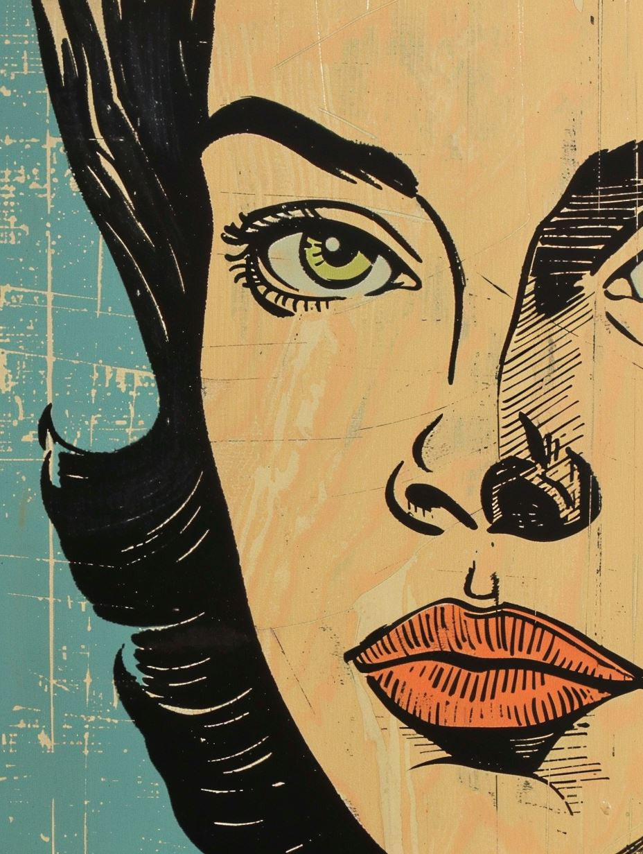 Vintage Pop Art Glamour - Image 1