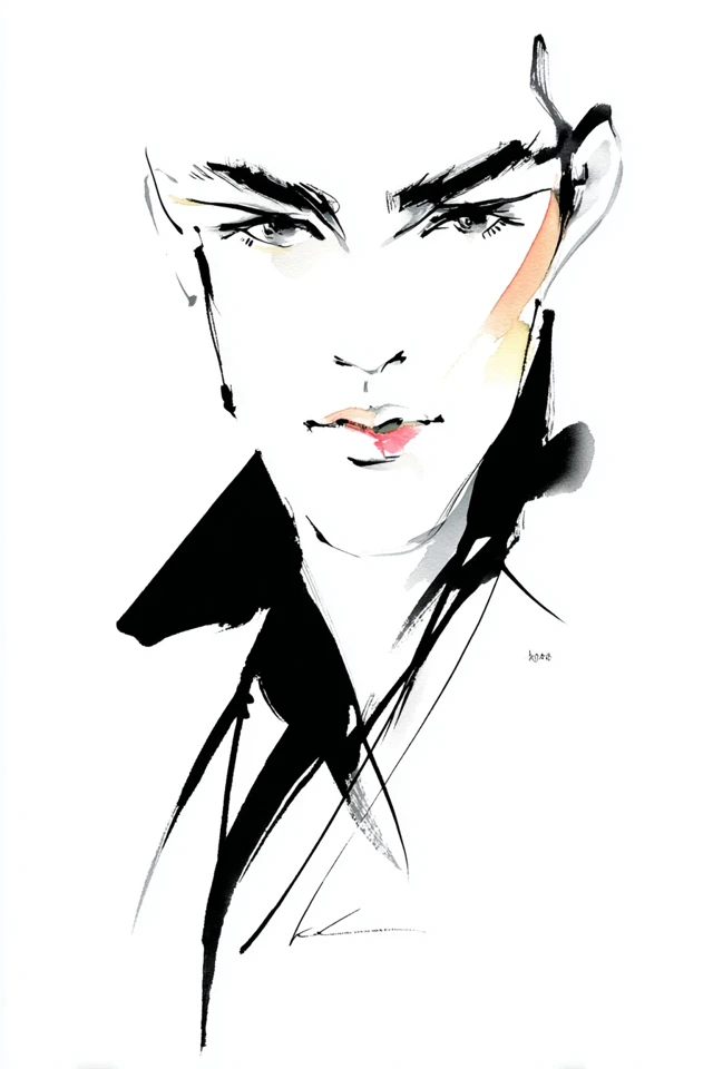 Ink Essence Portrait - Image 1