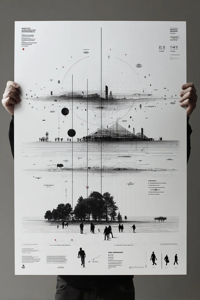 Blueprint of Existence: Surreal Technical Art - Image 2