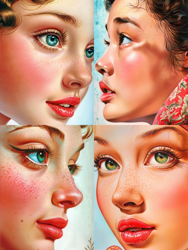 Vintage Glamour: A Study of Feminine Beauty