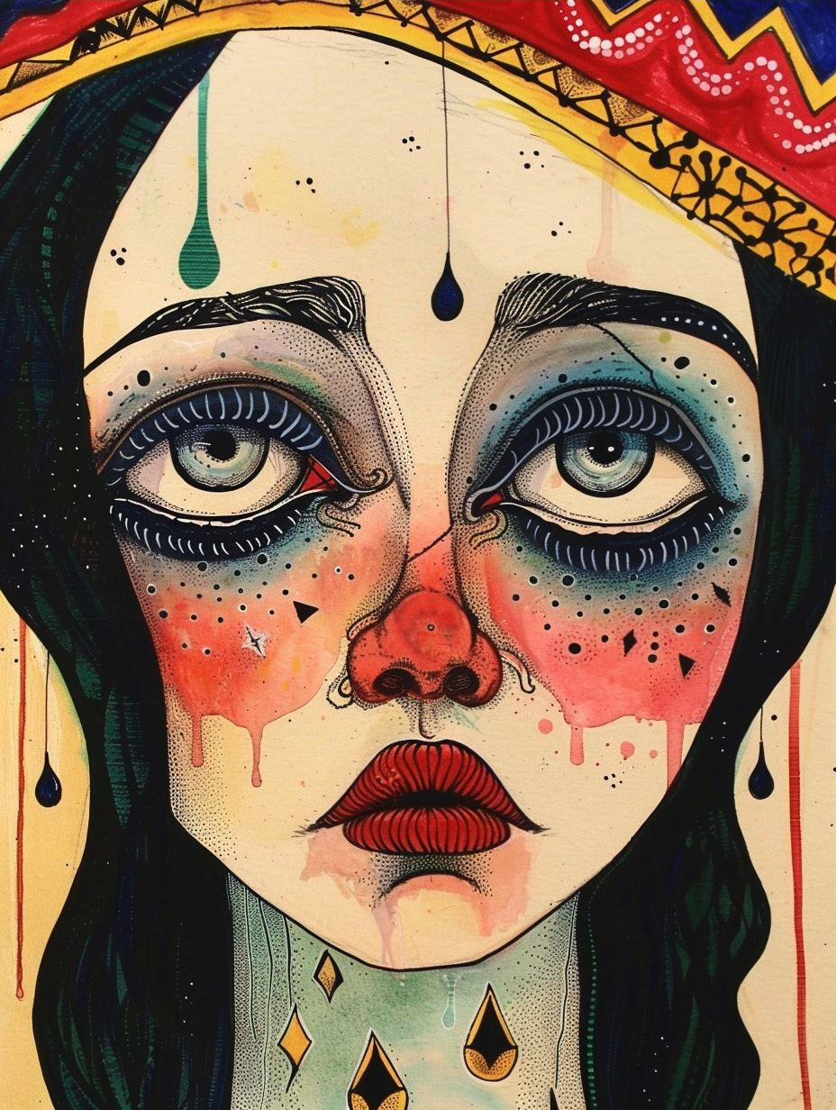 Melancholic Surrealist Female Portraits - Image 3