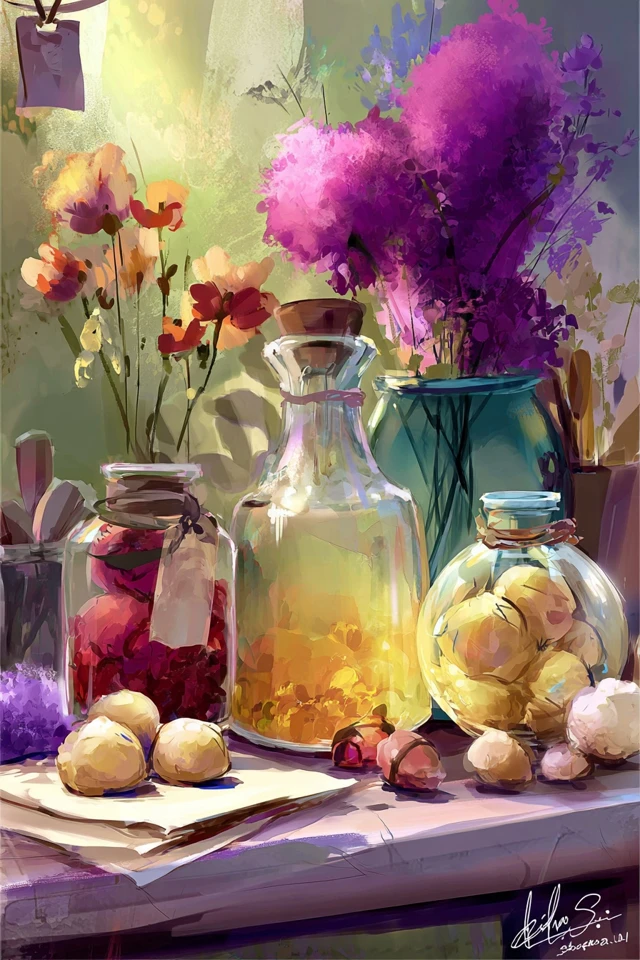 Radiant Brushstroke Beauty - Image 3