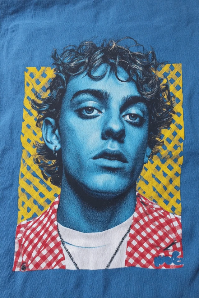 Electric Azure Pop Portrait - Image 1