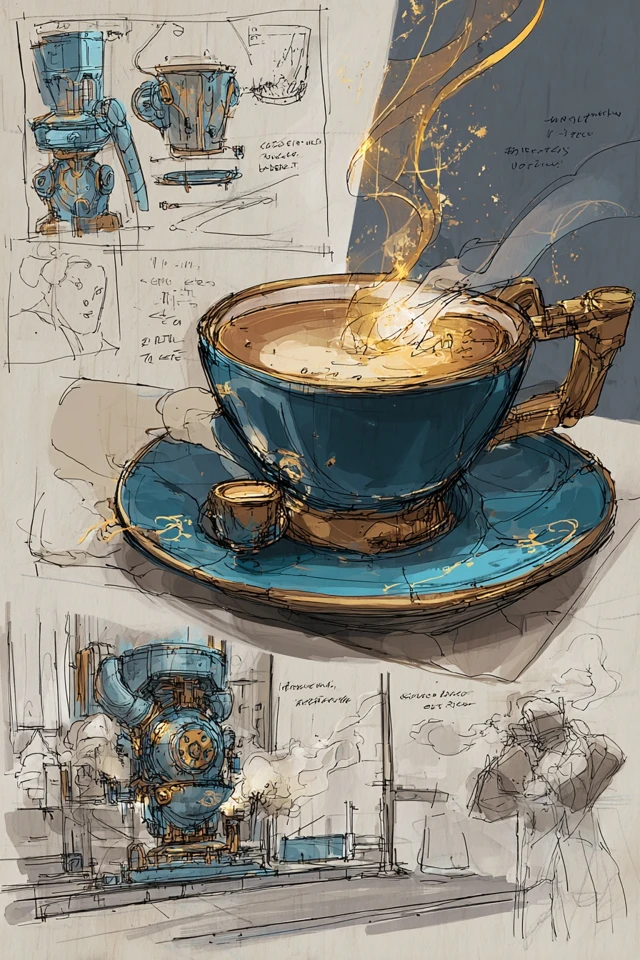Cybernetic Scholar Sketches - Image 4