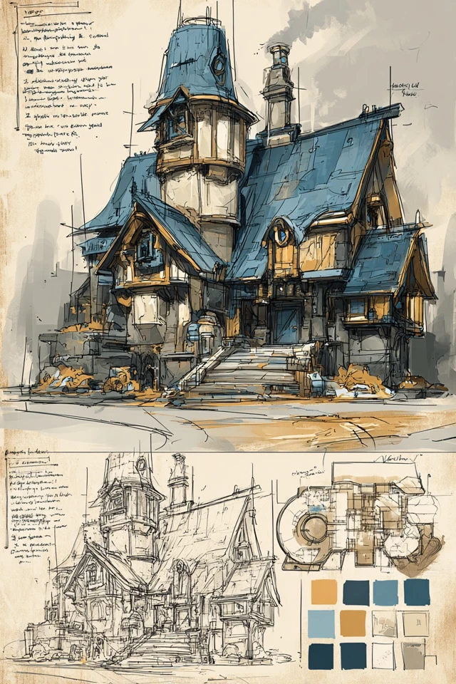 Cybernetic Scholar Sketches - Image 6