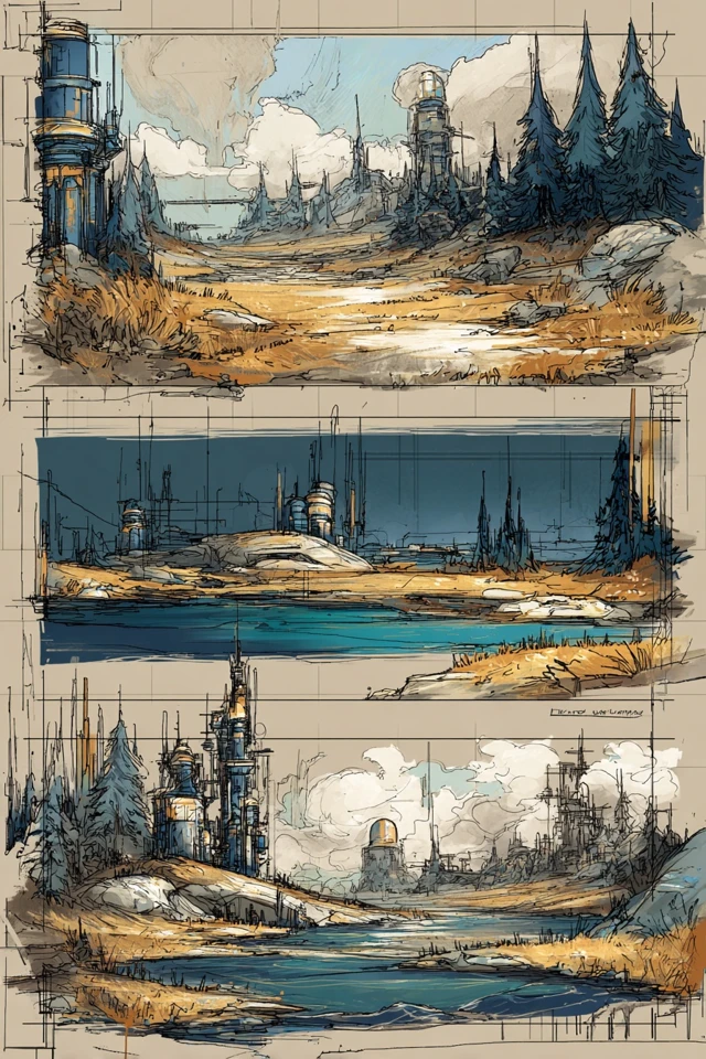 Cybernetic Scholar Sketches - Image 2