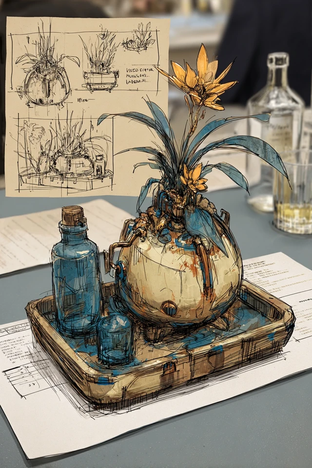 Cybernetic Scholar Sketches - Image 3