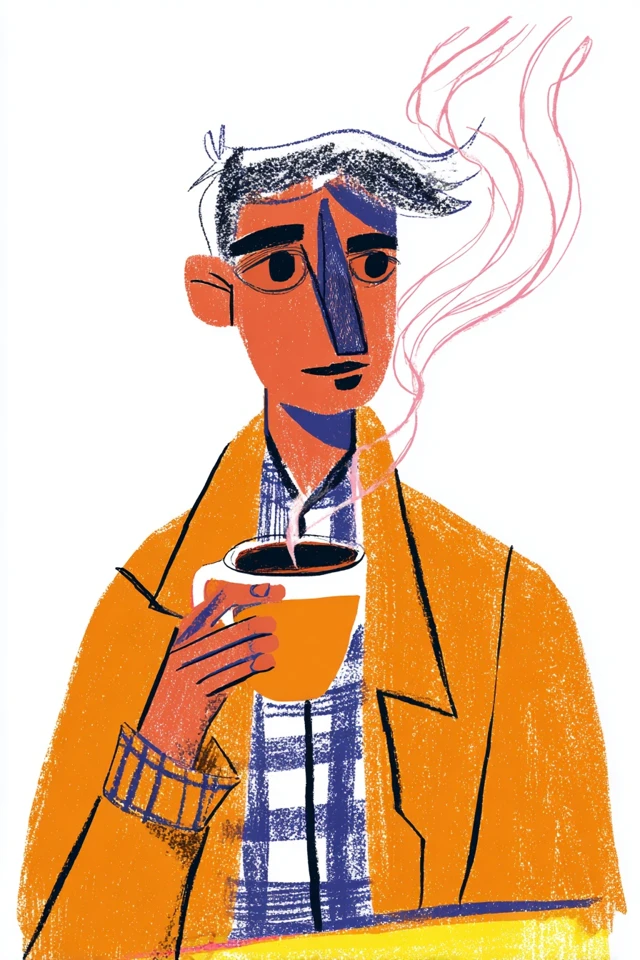 Vibrant Modernist Portrait - Image 4