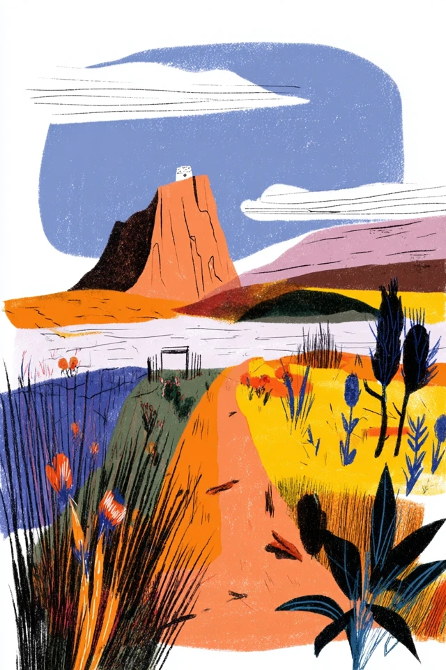Vibrant Modernist Portrait - Image 2