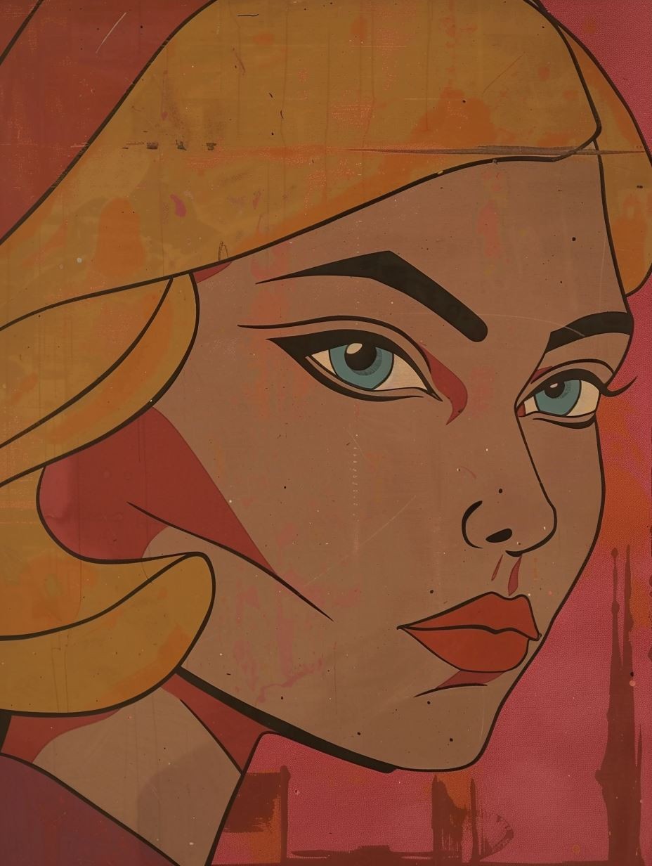 Vintage Mid-Century Modern Portrait - Image 3
