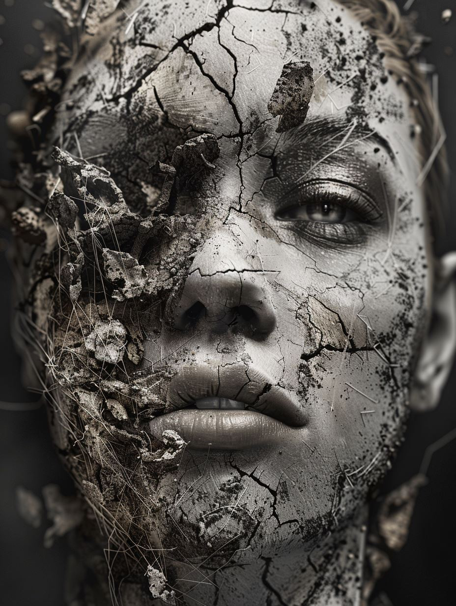 Fragile Beauty in Cracked Earth - Image 1