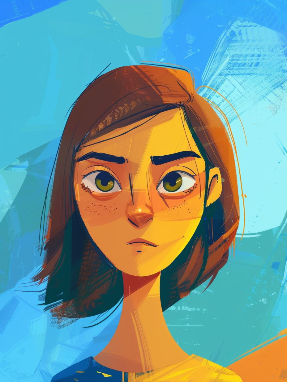 Melancholy Blue Digital Portraits - Image 3