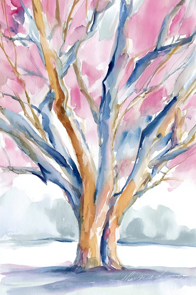 Watercolor Dreams: A Four-Piece Art Collection - Image 5
