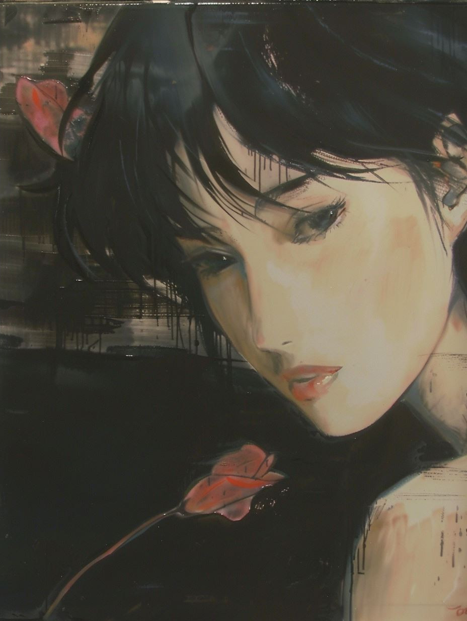 Melancholy Gazes in Ink and Oil - Image 4