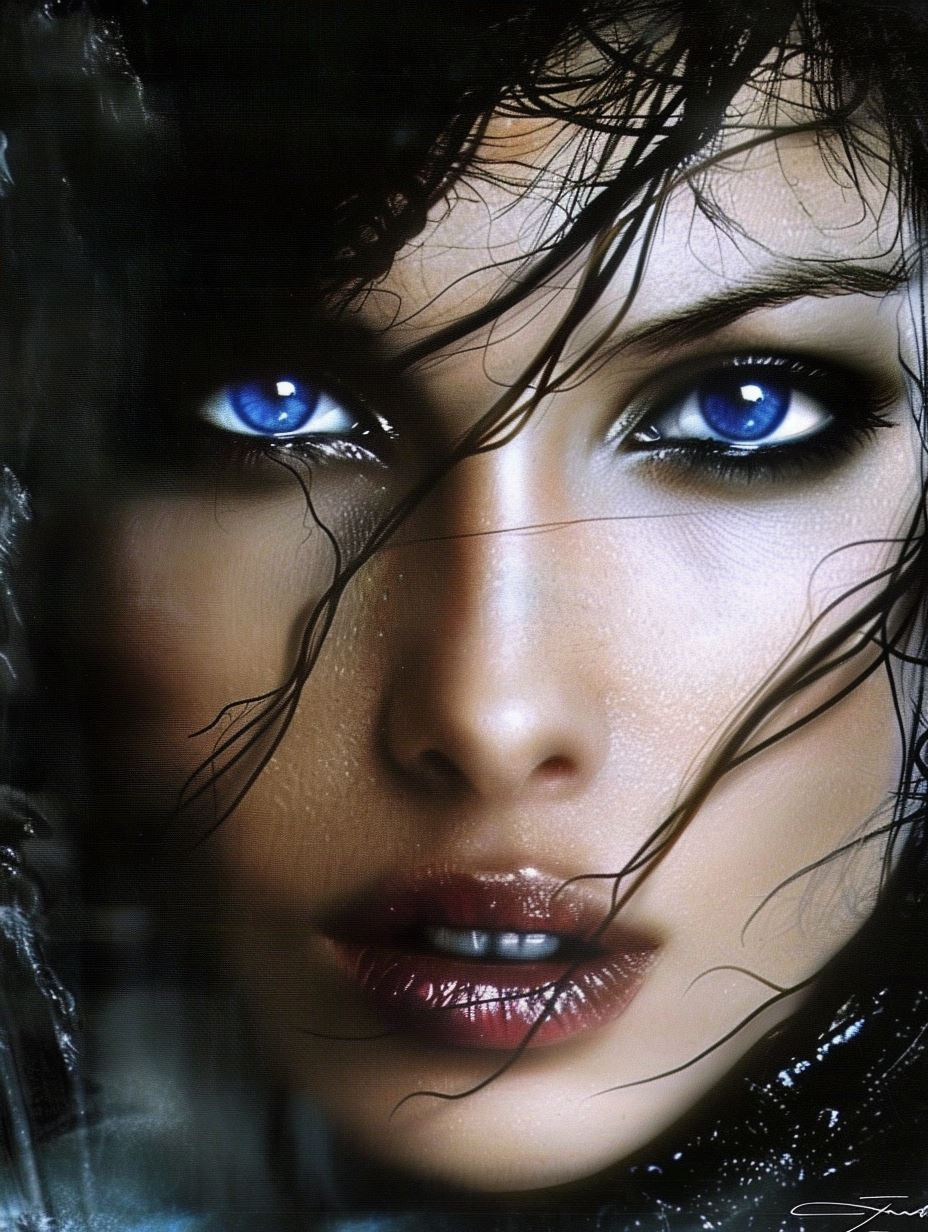 Azure Gaze: Four Faces of Mystery - Image 4