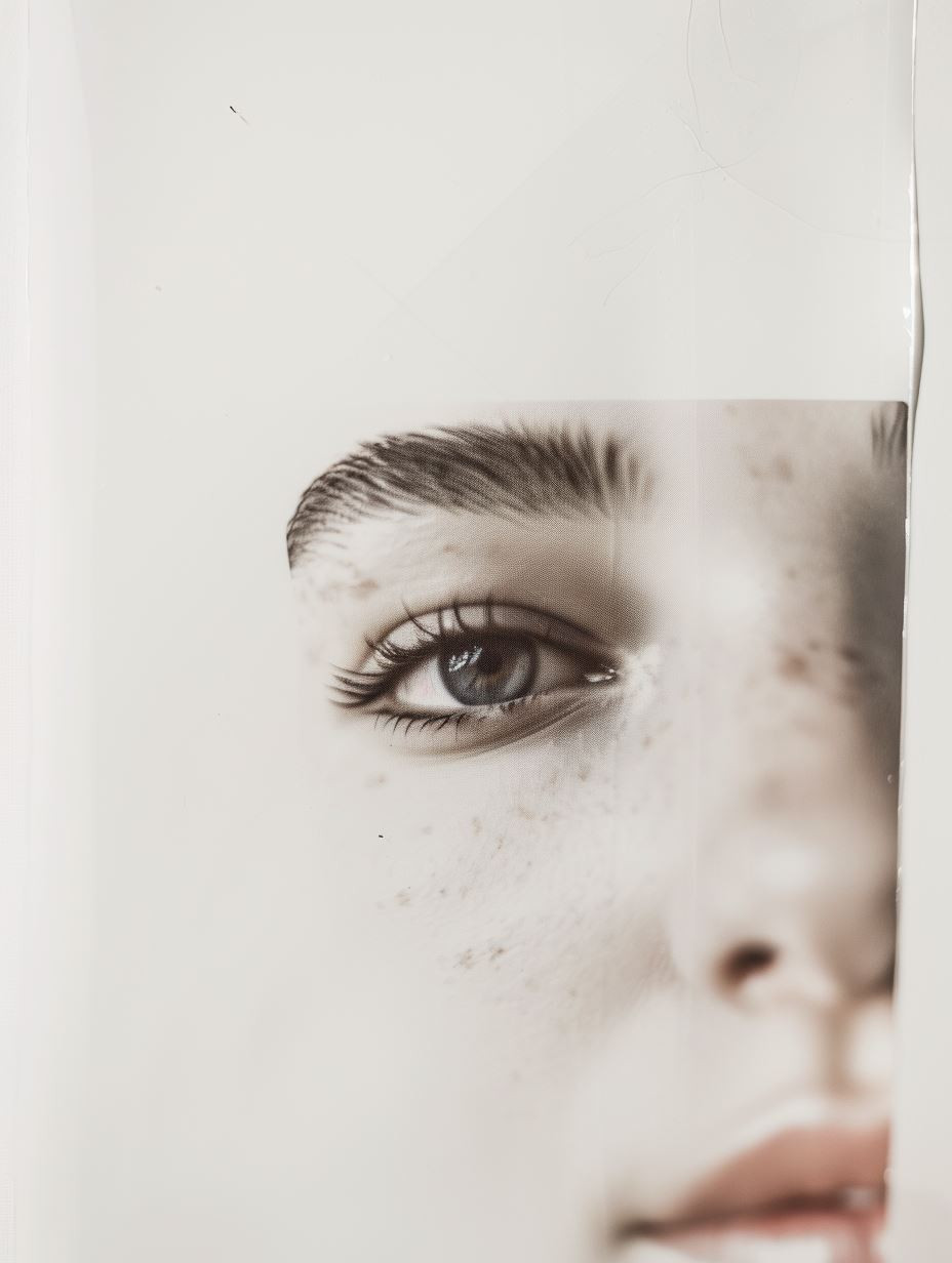Ethereal Monochrome Fragmented Portrait - Image 4