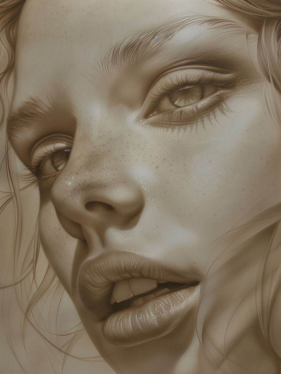 Ethereal Sepia Portrait Study