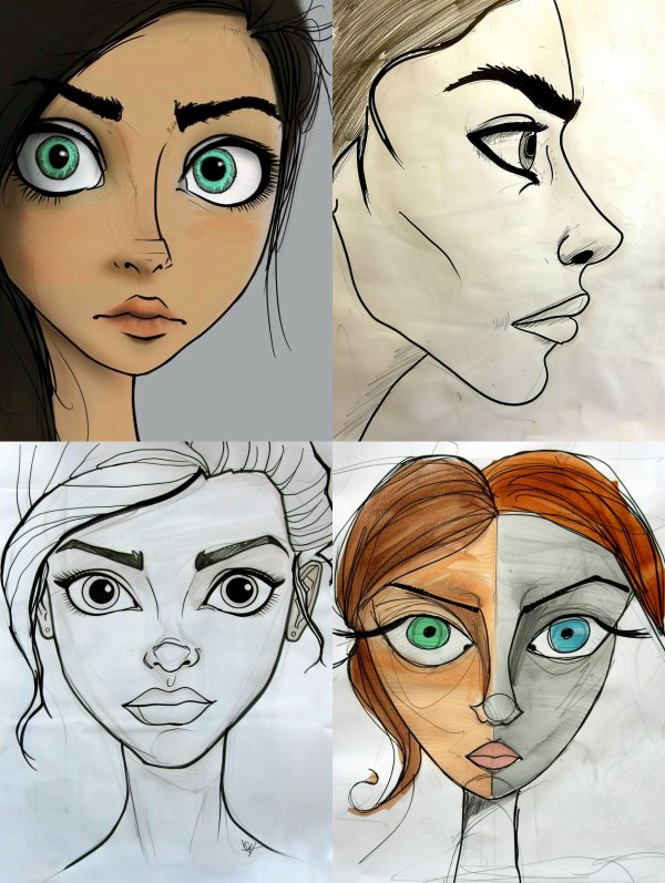 Emerald Gaze Sketch