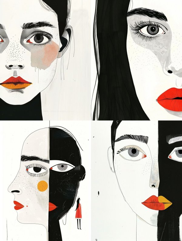 Avant Garde Ink Portraiture