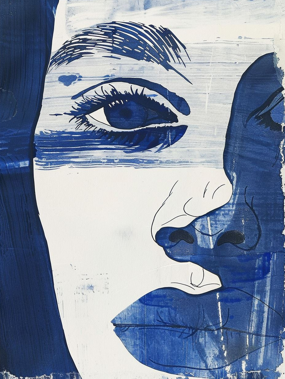 Indigo Dreams Abstract Portraiture - Image 4