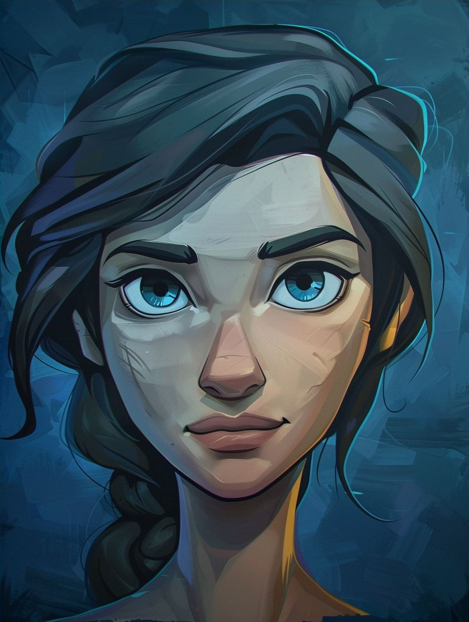 Ethereal Glow of Frozen Eyes - Image 4