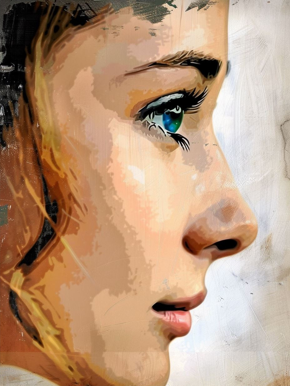 Ethereal Gazes in Digital Oil - Image 2