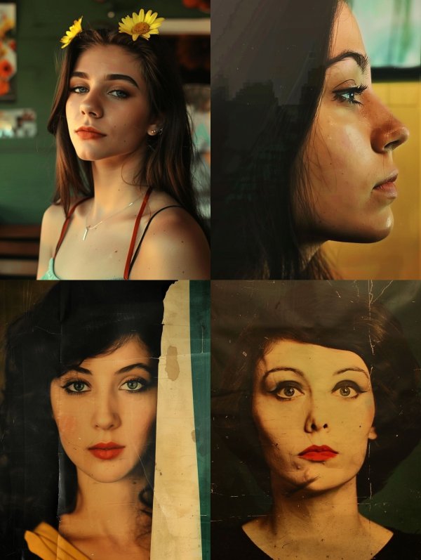 Timeless Gazes: A Study of Feminine Beauty