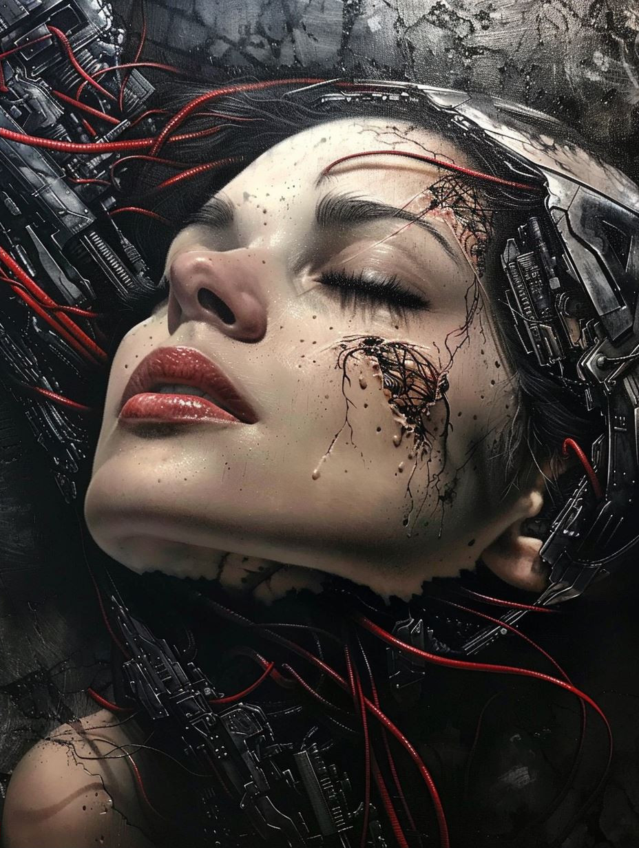 Dark Cinematic Cybernetic Portraiture - Image 2