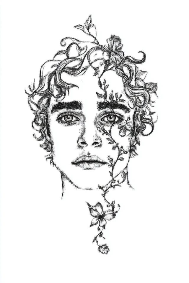 Botanical Soul Sketch - Image 1