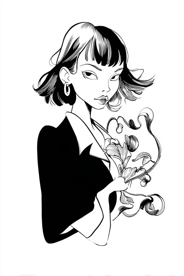 Ink Noir Elegance - Image 1