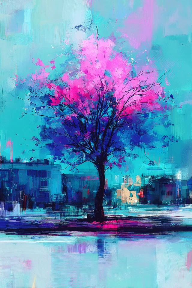 Neon Dreams in Cyan and Magenta - Image 5