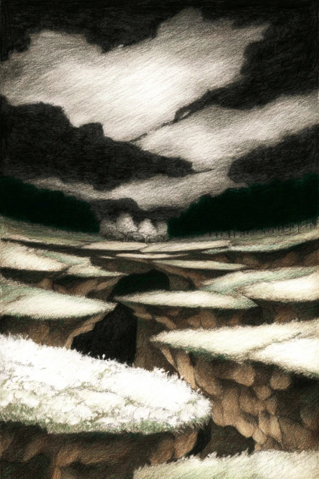 Somber Charcoal Gaze - Image 2
